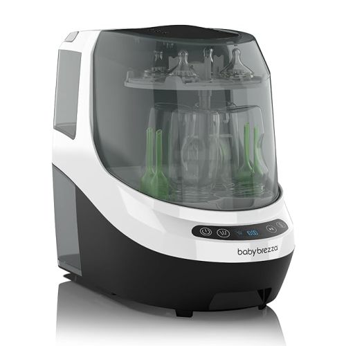 Baby Brezza Bottle Washer Pro - Baby Bottle Washer, Sterilizer + Dryer - All in One Machine Cleans Bottles, Pump Parts, & Sippy Cups - Replaces Hand Washing, Bottle Brushes and Drying Racks
