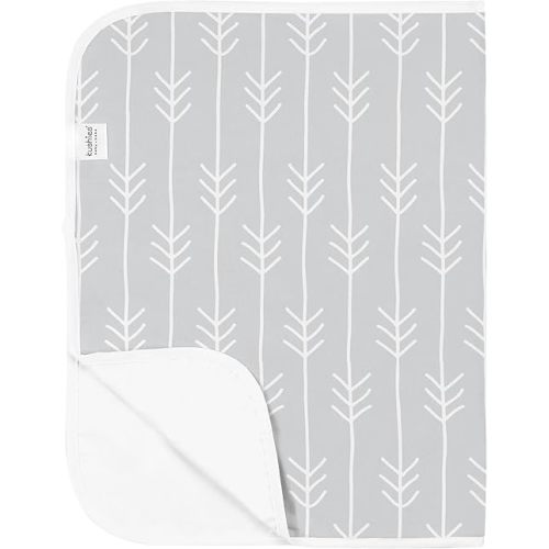 Kushies Deluxe Waterproof Changing Pad Liners - 20 x 30 inches Baby Changing Table Liners - Baby Changing Pads - Diaper Changing Flat Liner Pad Waterproof Portable - Grey One Direction