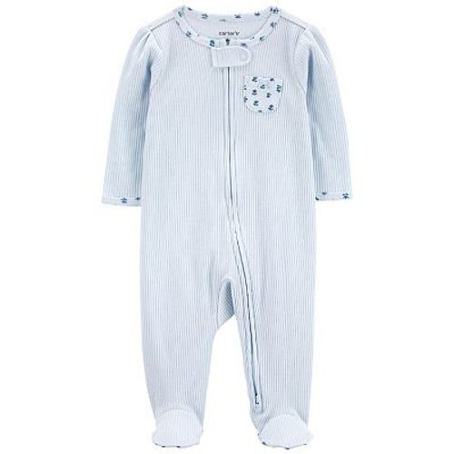 Baby Girl Carter's Floral 2-Way Zip Thermal Sleep & Play