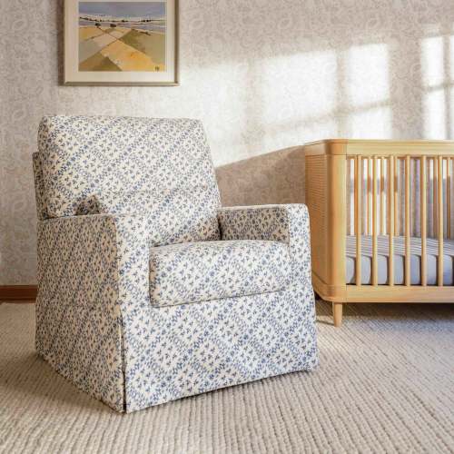 Namesake Sarah Flint x Namesake Crawford Swivel Glider in Eco-Performance Fabric | Water Repellent & Stain Resistant