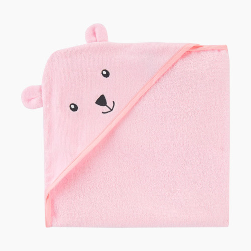 Carter's Critter Hooded Towel - Pink Bear