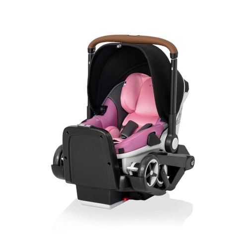 Evenflo Gold Shyft DualRide with Carryall Storage Infant Car Seat and Stroller Combo (Opal Pink)