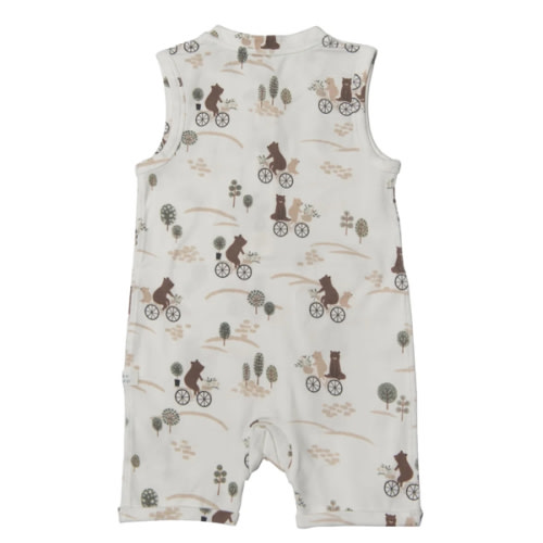 Short Romper - Bears on Bikes – LOULOU LOLLIPOP CA