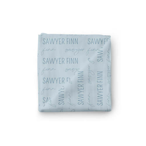 Personalized Baby Name Swaddle Blanket