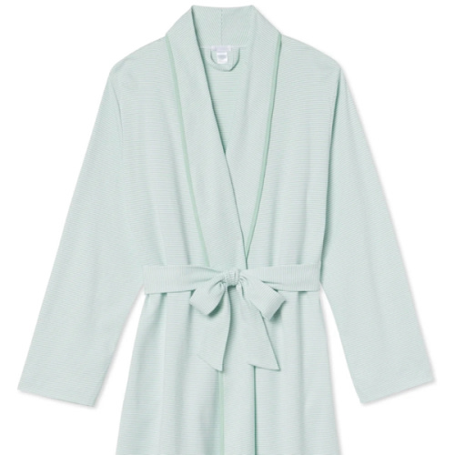 LAKE | Women | Pima Cotton Pajamas | Parisian Green Short Robe