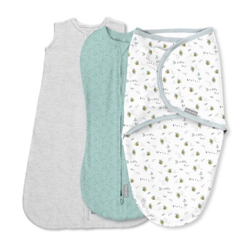 SwaddleMe by Ingenuity Comfort Pack Baby Blanket - Little Bees