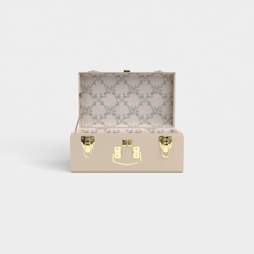 Mini Trunk - Beige - Ivy Trail / Embroidery