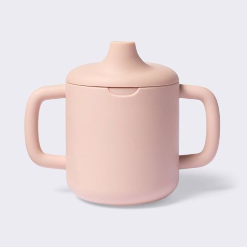 8oz Silicone Trainer Cup - Pink - Cloud Island™: BPA-Free, Portable Drinkware, Sippy Cup