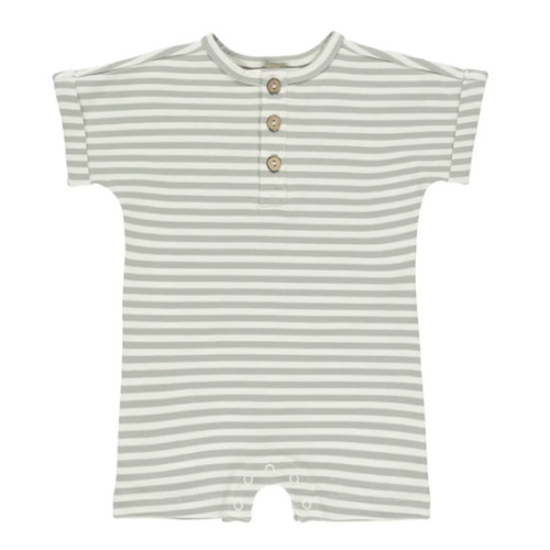 Short Sleeve One-Piece - Sage Stripe – Nesting House