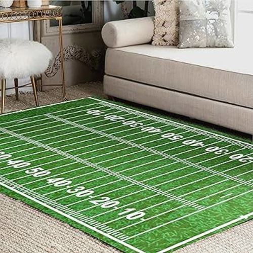 ALAZA American Football Field Green Sport Lover Area Rug Rugs for Living Room Bedroom 7' x 5'