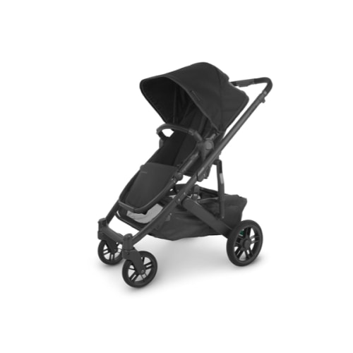 UPPAbaby Cruz V2 Stroller/Full-Featured Stroller with Travel System Capabilities/Toddler Seat, Bumper Bar, Bug Shield, Rain Shield Included/Jake (Charcoal/Carbon Frame/Black Leather)