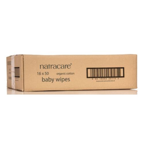 Baby Wipes, Cotton, Organic, 16 x 50 ct