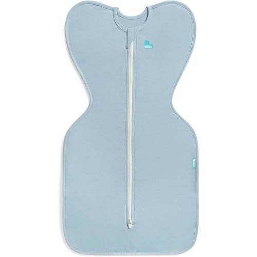 Love to Dream Swaddle UP, Baby Sleep Sack, Self-Soothing Swaddles for Newborns, Snug Fit Helps Calm Startle Reflex, Newborn Essentials must-haves, Lite 0.2 TOG, Sleep Sack, 8-13 lbs, Soft Blue