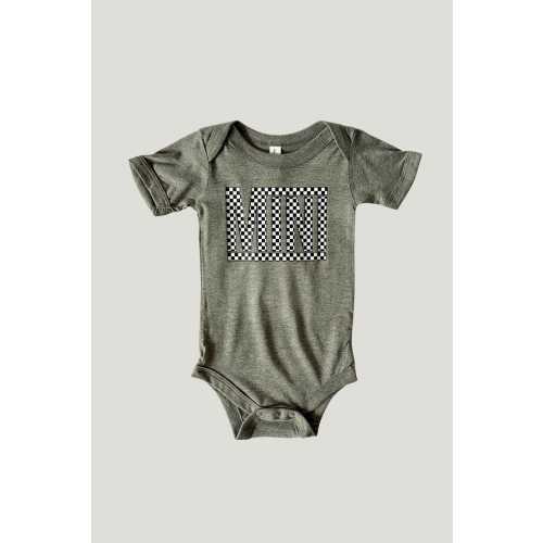 Checkered Mini Bodysuit for Babes