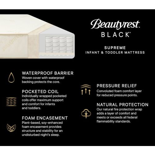 Beautyrest® Supreme Crib & Toddler 2-Stage Mattress