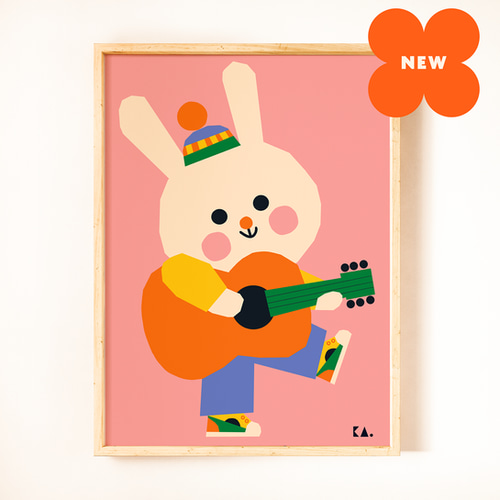 50x70cm Happy Band - Rabbit