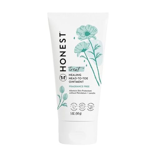 The Honest Company Head to Toe Multi-Purpose Healing Ointment | Gentle for Baby | Hypoallergenic, Vegan, Allantoin-Powered | 5 oz - Multi-Purpose Healing Ointment, 5 oz