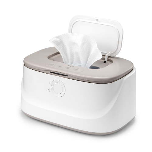 Suerbeaty Baby Wipe Warmer, Innovative Spring & Child Lock Design, Large Capacity Wipes Dispenser, Fast Heating, 3 Modes of Temperature Heating Control, Diaper Wipe Warmer with Night Light
