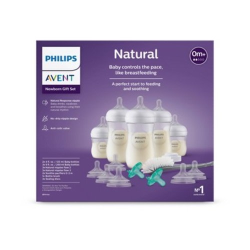 Avent Phillips Natural Baby Bottle with Newborn Gift Set