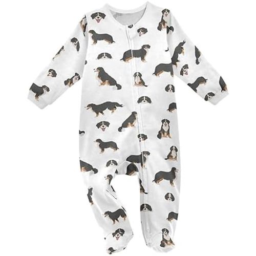 Baby Rompers, Baby Clothes, Cotton Outfits Jumpsuits, Infants, Dogs Pattern, 0-24 Months