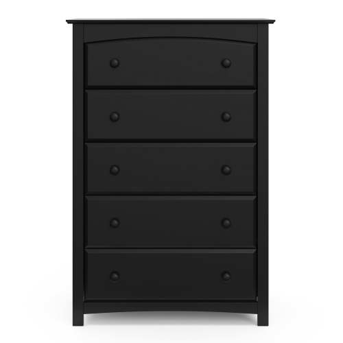 Storkcraft Kenton 5 Drawer Nursery Dresser, Black