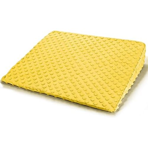 Wedge Pillow for Kids,Memory Foam for Back,Legs & Knees, Relaxation and Comfort, Soft and Breathable, Dot Texture Pillow for Reading Watching TV Gaming Sleeping, Fit for Sofa Floor Room