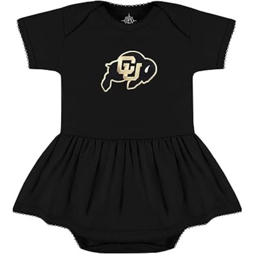 Creative Knitwear College Baby Picot Bodysuit Dress - Team Logo, Multiple Colors, for Baby Girls (0-24 Months)