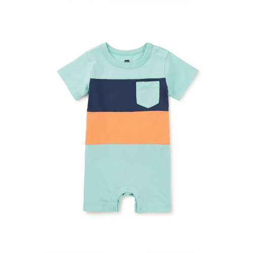 Pop Pocket Shortie Baby Romper | Tea Collection
