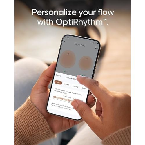 eufy Wearable Breast Pump S1, Hands-Free Electric Breast Pump with Heating Tech, App Control, Personalized Smart Rhythm, Hospital Grade Suction, Portable, Discreet, Leak-Proof & Ultra-Quiet