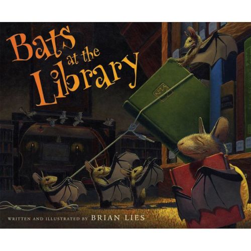 Bats at the Library - (Bat Book) by Brian Lies