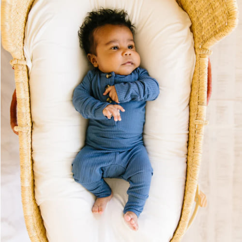 Lou Lou & Co Harrison Ribbed Top + Bottoms, 3-6M
