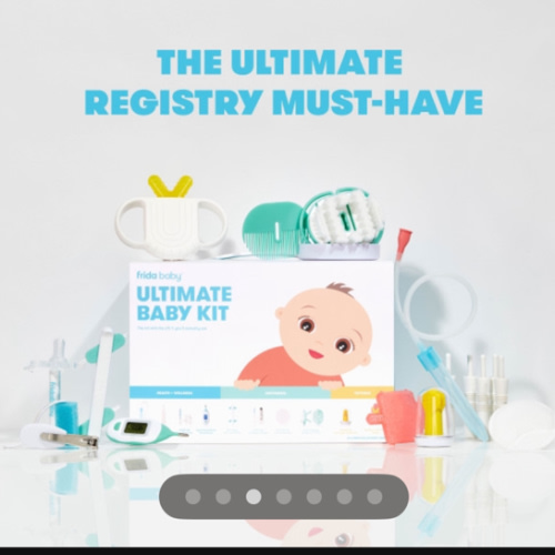 Frida Baby Ultimate Baby Kit | Baby Essentials Gift Set Includes Wellness, Sick Day, Gas Relief Essentials, Grooming Tools & Teething Toys