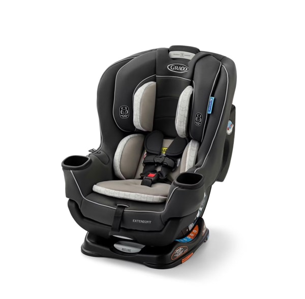 Graco Extend2Fit Convertible Car Seat, Rear and Forward Facing Car Seat with Adjustable Extension Panel for Extra Legroom, Great Gift for Baby Shower or Baby Registry, Redmond