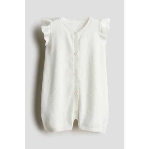 KNIT COTTON ROMPER SUIT