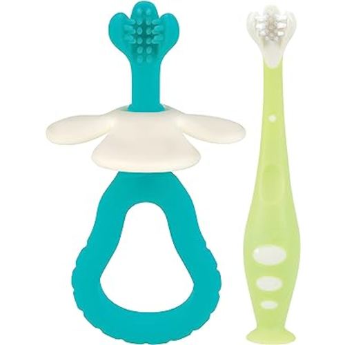 Dr. Talbot's 2 Piece Baby Toothbrush Training Set, 6+M, BPA Free