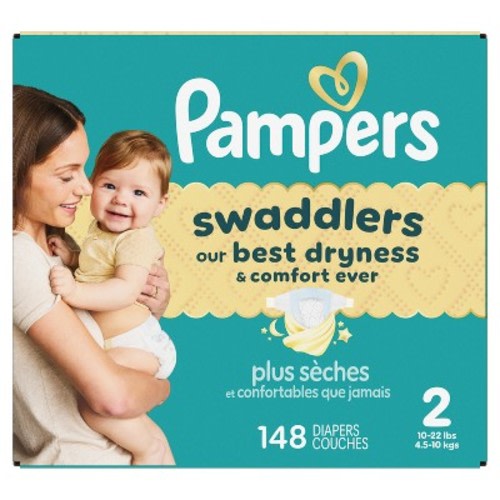 Pampers Swaddlers Sensitive Disposable Diapers - Size 2 - 148ct