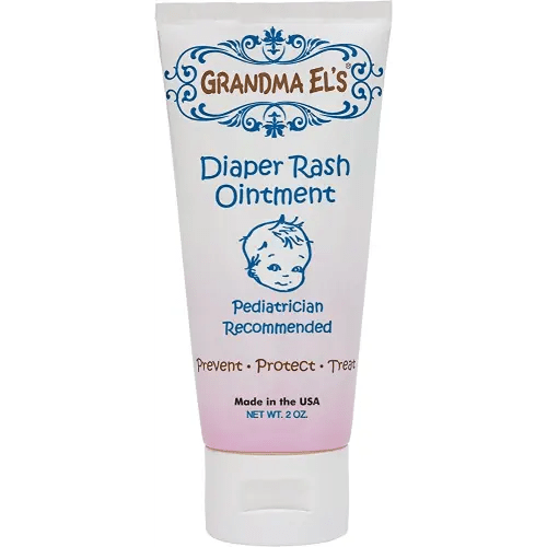 Grandma El's Diaper Rash Ointment Helps in Healing Irritating Chaping Relieve & Prevent Diaper Rash Soothens & Soften baby's SKin, 2 Ounce Tube