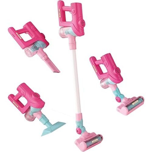 Kids Vacuum That Really Works, Toddler Vacuum Cleaner, Toy Baby Working Play Mini Children's Size Pretend Vaccum with Real Suction, Housekeeping Keeping Toys Cleaning Set Girls Boys