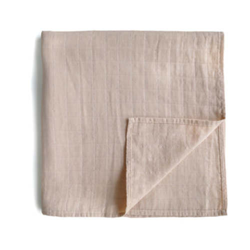 Organic Cotton Mushie Baby Muslin Swaddle Blanket