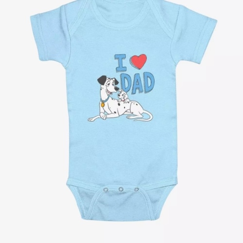 Disney 101 Dalmatians I Heart Dad Infant Bodysuit - BLUE | BoxLunch