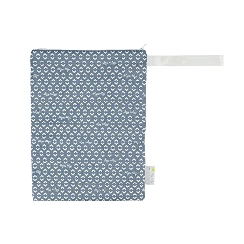 Itzy Ritzy Sealed Wet Bag with Handle – Wet Bag for Travel, Swimsuits, Cloth Diapers, Gym Clothes & Toiletries - Washable & Reusable with Water Resistant Lining - Measures 11” x 14” (Geo Arrows)