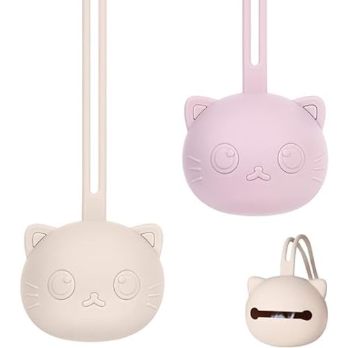 2 Pack Silicone Pacifier Holder Case,Newborn Pacifier Holder BPA-Free for Boys and Girls,2 Pacifier Case for Diaper Bag Baby Pacifier Clip