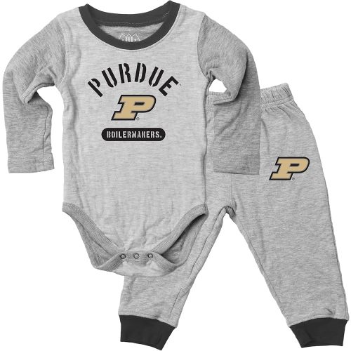 Wes and Willy Baby College Jie Jie Long Sleeve Bodysuit and Pant Set