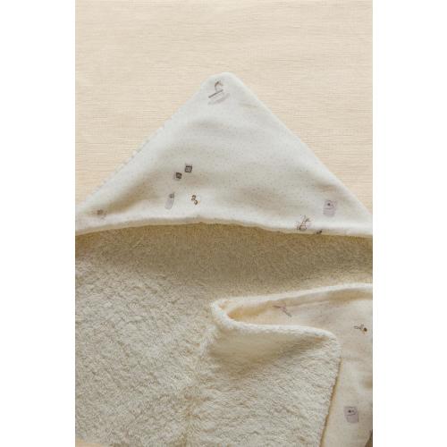 HOODED BABY BATH TOWEL