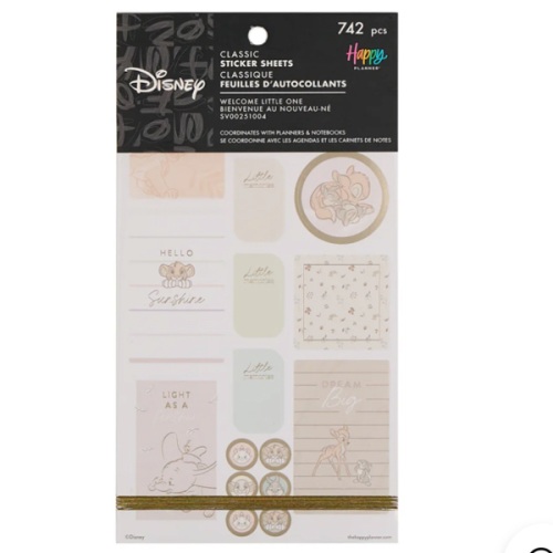 Disney Welcome Little One Baby - Value Pack Stickers – Happy Planner