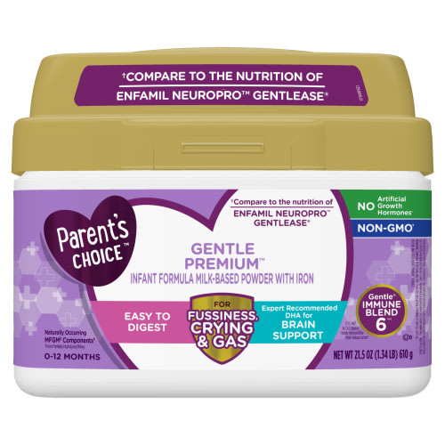 Parent's Choice Gentle Premium Infant Formula Milk-Based Powder with Iron