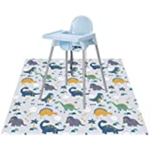 Amazon.com : 51" Splat Mat for Under High Chair/Arts/Crafts, Wo Baby Reusable Spill Mat Waterproof Anti-slip Floor Splash Mat, Portable Play Mat and Table Cover : Baby