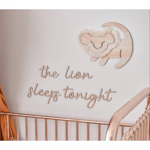 the lion sleeps tonight + Lion Cub wall decal