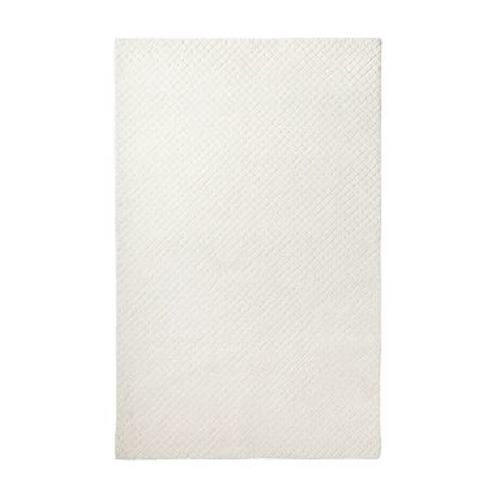Performance Textured Trellis Rug, 8x10 Feet, Ivory