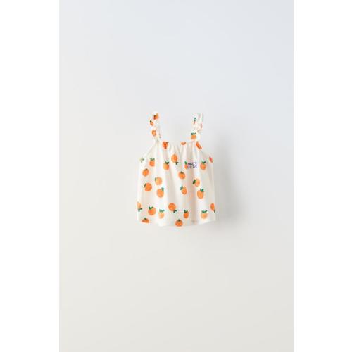 EMBROIDERED TEXT MANDARINS T-SHIRT